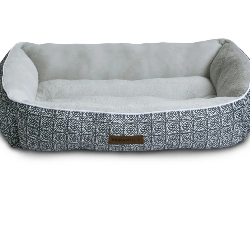 Vibrant Life Large Dog Bed, Bolster Dog Bed for Large Dogs, 36